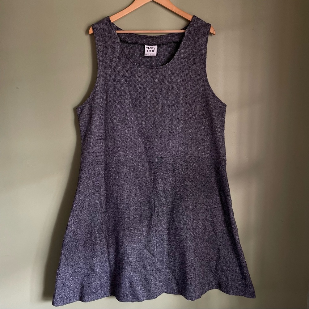 Gray Sleeveless Jumper Dress